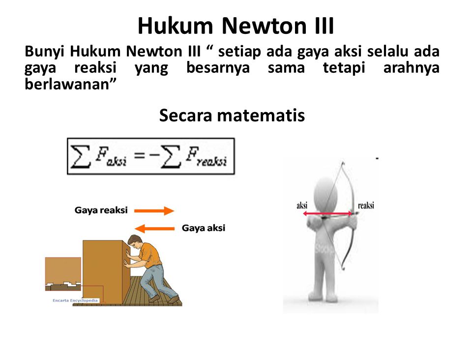 Contoh Hukum Newton Dalam Kehidupan Sehari Hari Berbagai Contoh